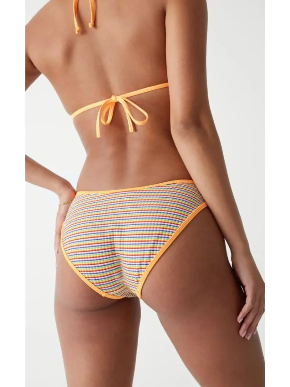 Frankie’s Bikinis Catalina Bikini Bottom and String Triangle Top-sz Medium